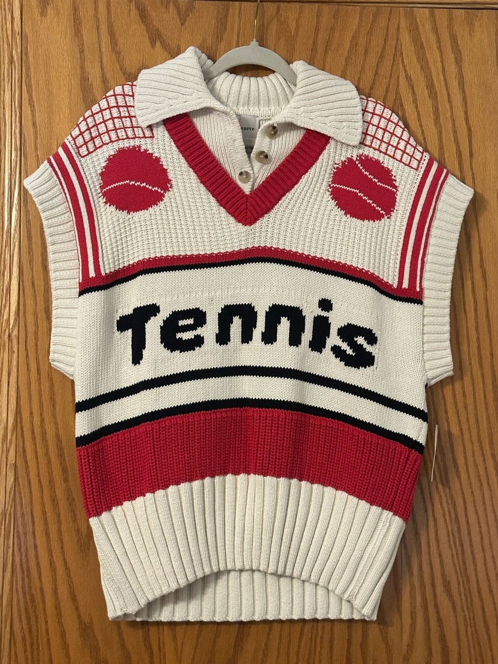 Maeve V-Neck Button-Up Twofer Sweater Vest - NWT - Size M - Picture 2 of 12